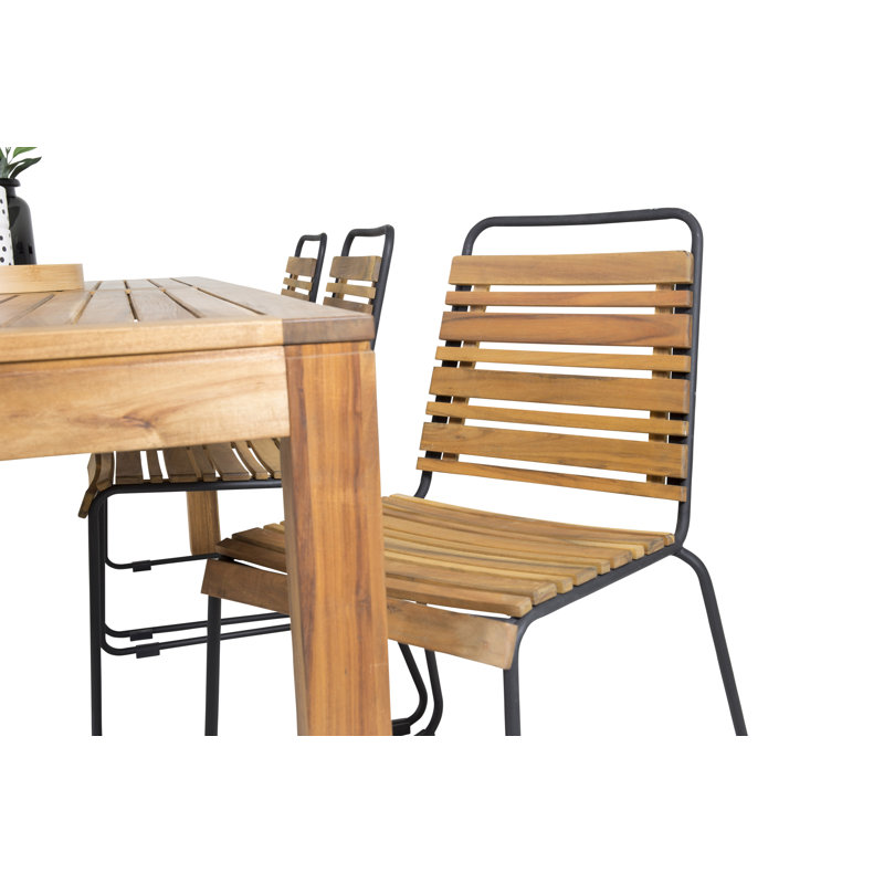 Hykkon Braeden Rectangular 6 Person 200cm Long Dining Set Wayfair.co.uk
